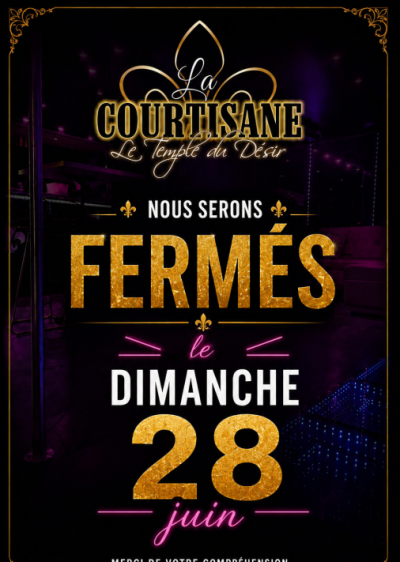 FERMETURE EXCEPTIONNEL